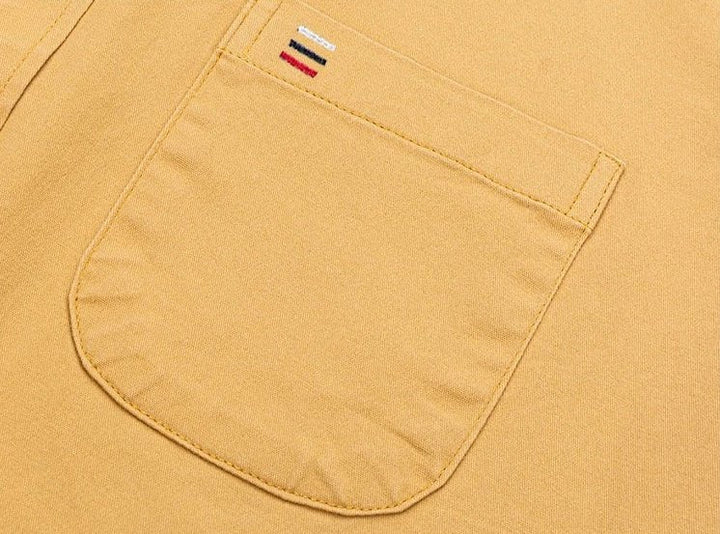 Luxe katoenen overhemd met één zak