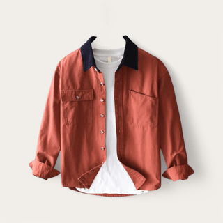Chemise 100 % coton à poches avant