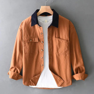 Chemise 100 % coton à poches avant