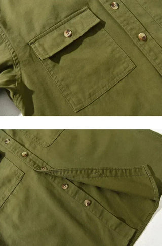 Chemise 100 % coton à poches avant
