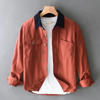 Chemise 100 % coton à poches avant