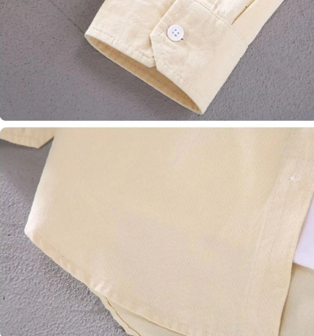 Surchemise en coton à manches longues