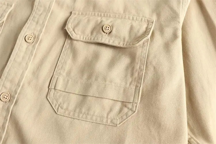 Surchemise minimaliste à doubles poches