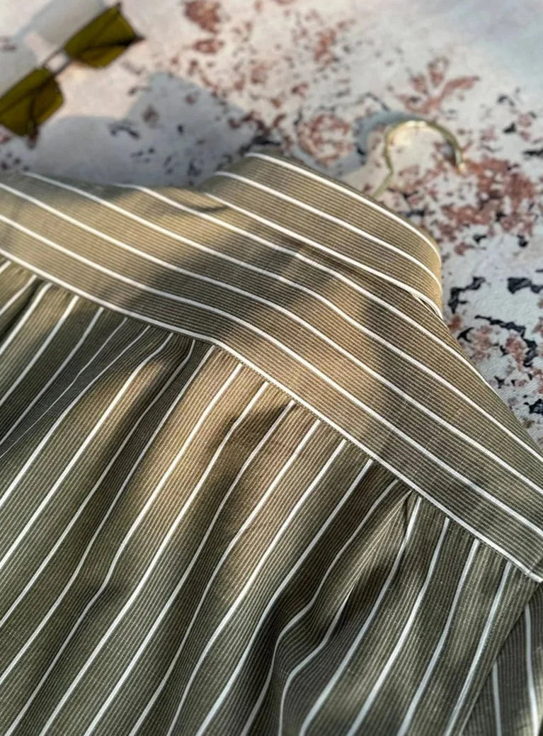Chemise tendance infroissable à rayures