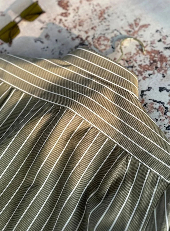 Chemise tendance infroissable à rayures