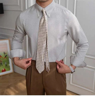 Chemise de bureau décontractée à manches longues