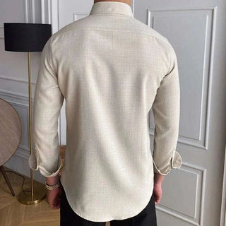 Chemise de bureau décontractée à manches longues