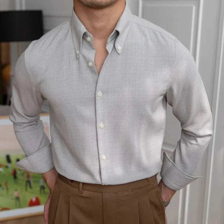 Chemise de bureau décontractée à manches longues