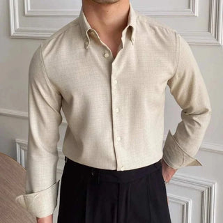 Chemise de bureau décontractée à manches longues