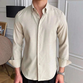 Chemise de bureau décontractée à manches longues