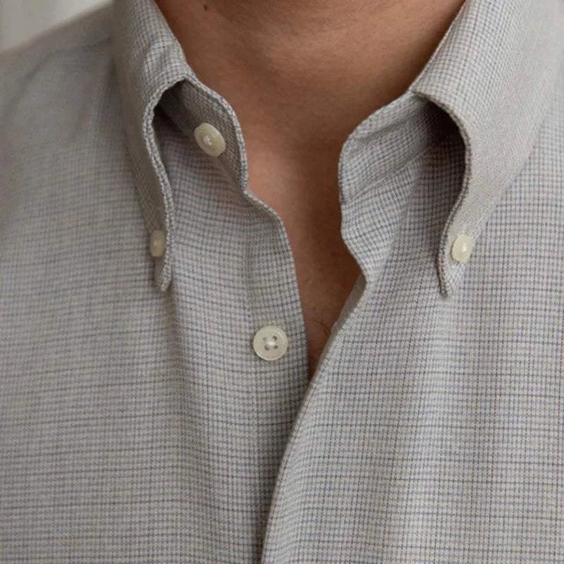 Chemise de bureau décontractée à manches longues