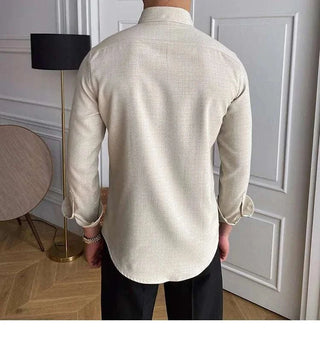 Chemise de bureau décontractée à manches longues