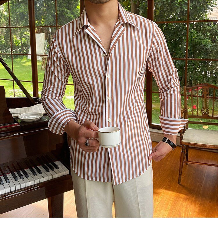 Chemise formelle rayée pour le bureau