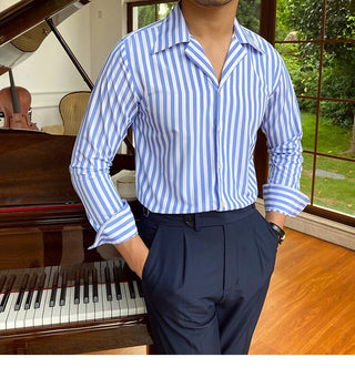 Chemise formelle rayée pour le bureau