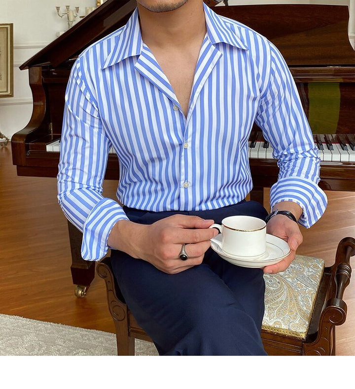 Chemise formelle rayée pour le bureau
