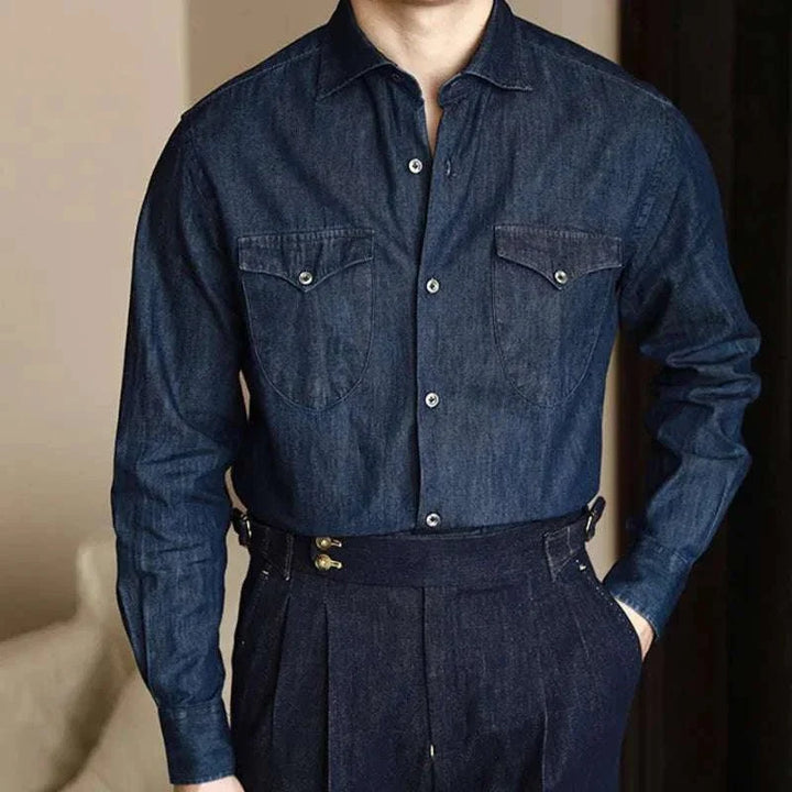 Chemise premium de bureau en denim
