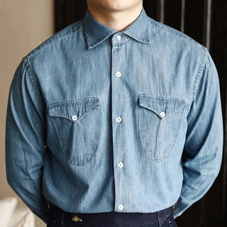 Chemise premium de bureau en denim