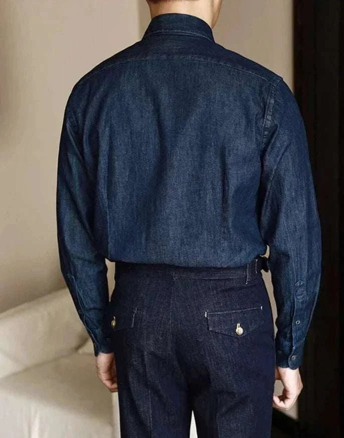 Chemise premium de bureau en denim