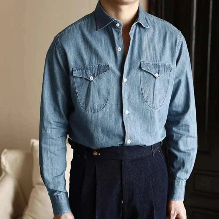 Chemise premium de bureau en denim