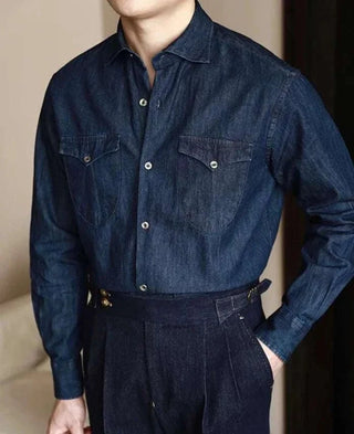 Chemise premium de bureau en denim