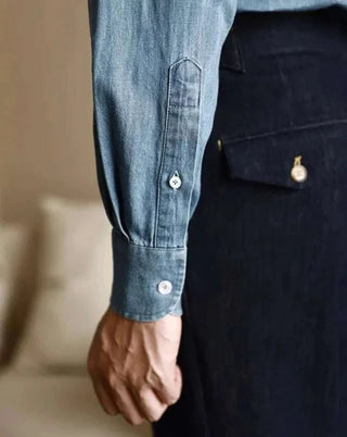 Chemise premium de bureau en denim