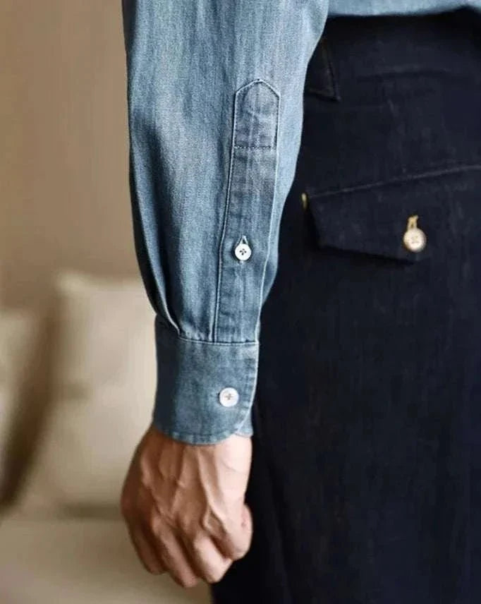 Chemise premium de bureau en denim