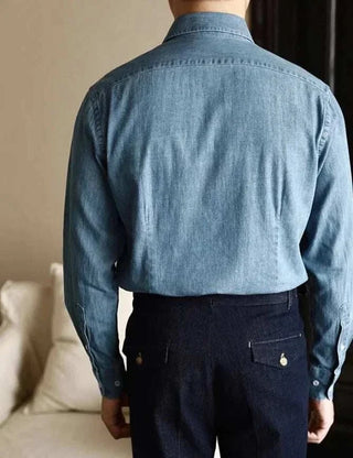 Chemise premium de bureau en denim