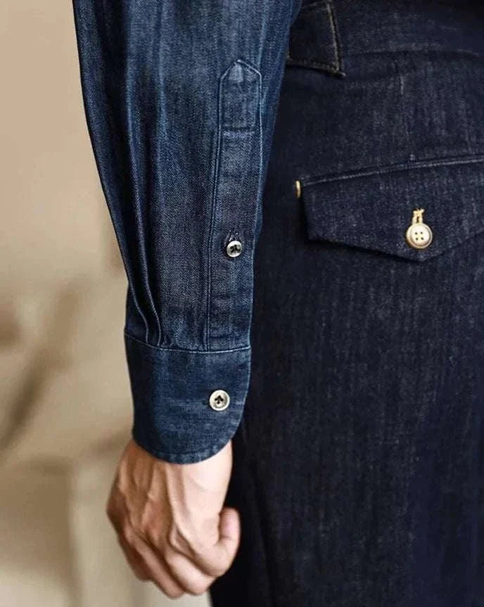 Chemise premium de bureau en denim