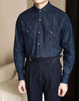 Chemise premium de bureau en denim