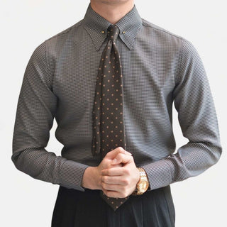 Chemise unie de bureau à manches longues