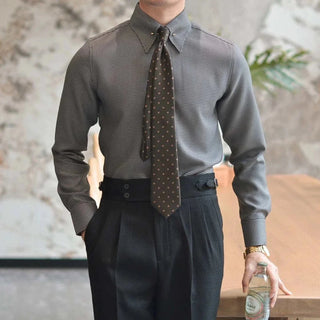 Chemise unie de bureau à manches longues