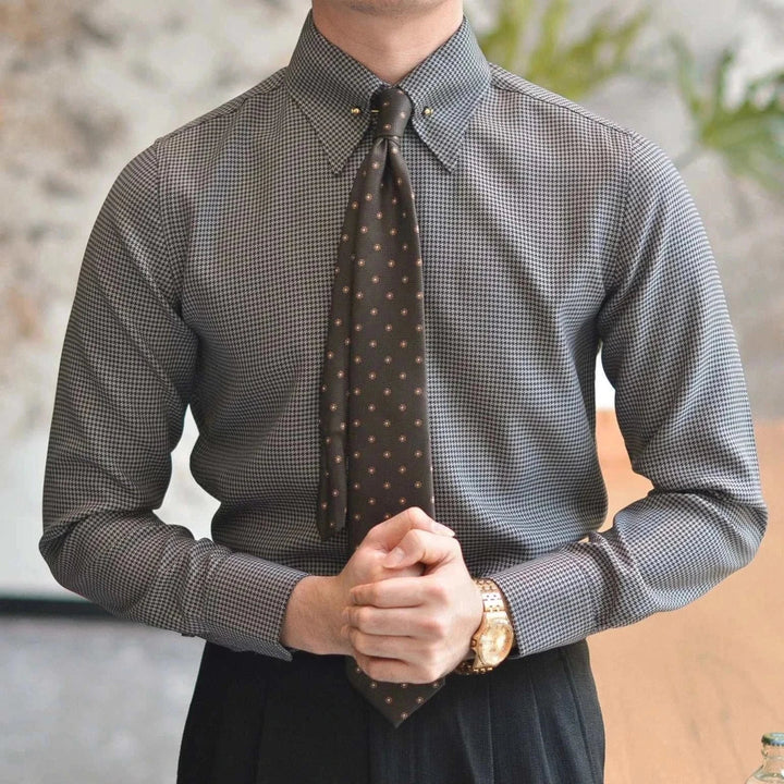 Chemise unie de bureau à manches longues