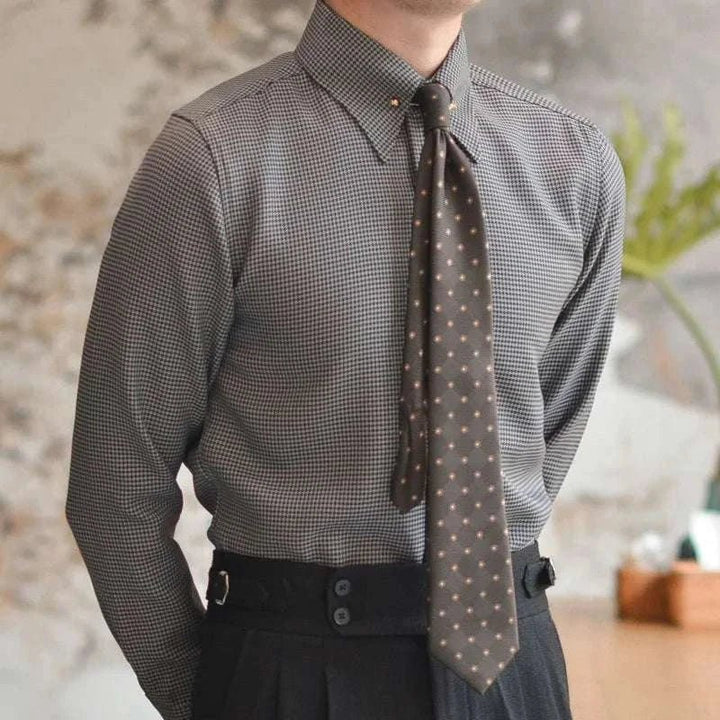 Chemise unie de bureau à manches longues