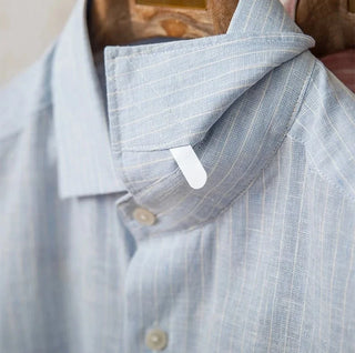 Chemise classique rayée en lin