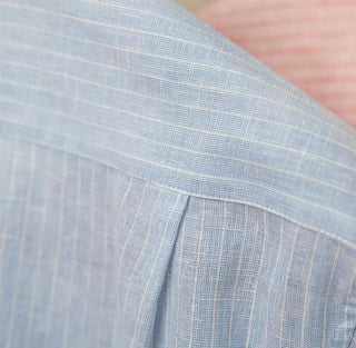 Chemise classique rayée en lin