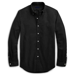 Chemise Oxford business décontractée en coton à manches longues