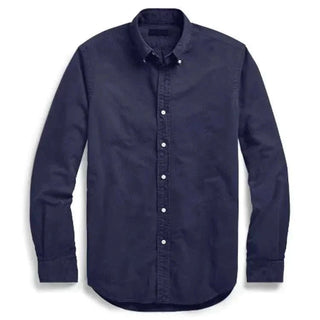 Chemise Oxford business décontractée en coton à manches longues