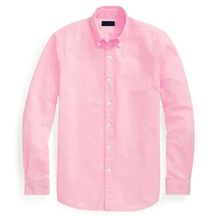 Chemise Oxford business décontractée en coton à manches longues