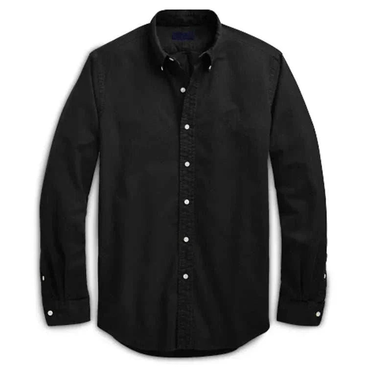 Chemise Oxford business décontractée en coton à manches longues