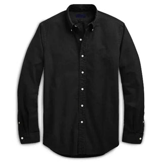 Chemise Oxford business décontractée en coton à manches longues
