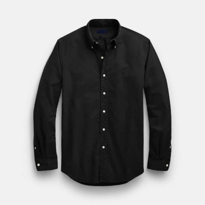 Chemise Oxford business décontractée en coton à manches longues