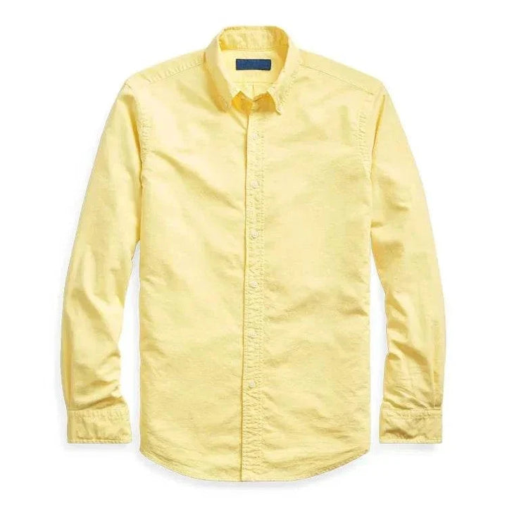 Chemise Oxford business décontractée en coton à manches longues