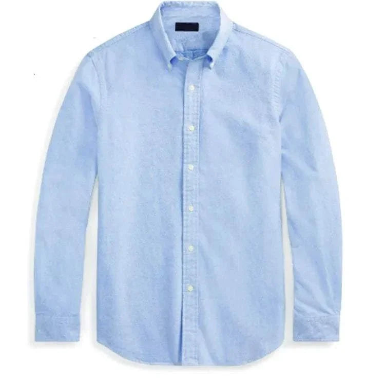 Chemise Oxford business décontractée en coton à manches longues