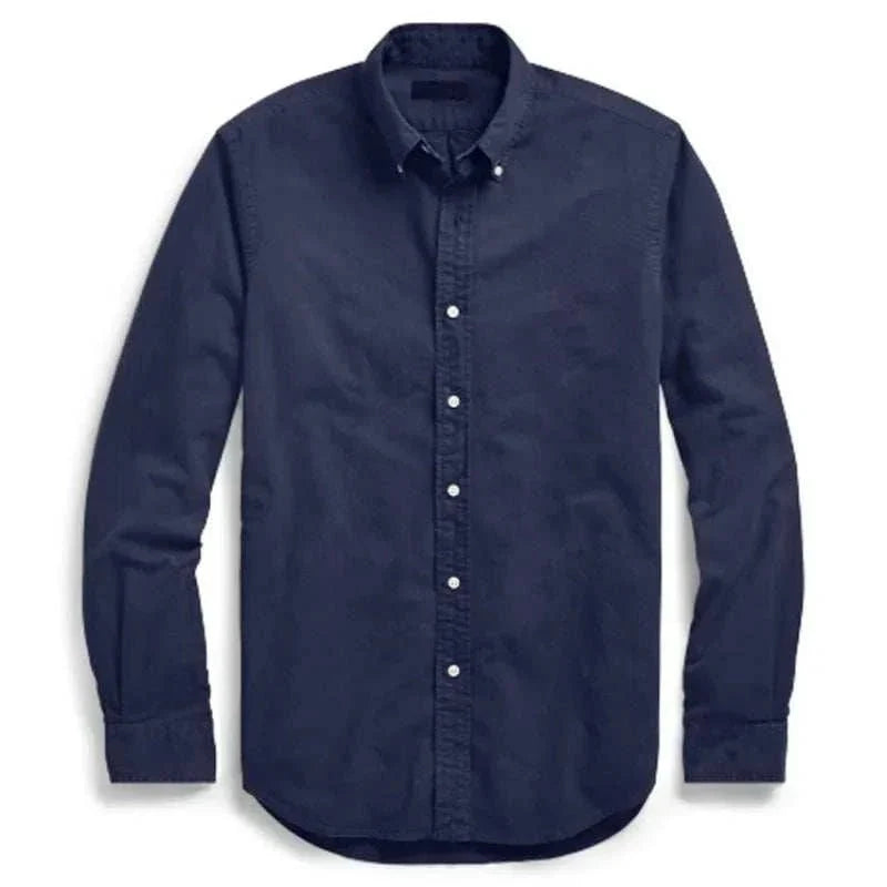 Chemise Oxford business décontractée en coton à manches longues