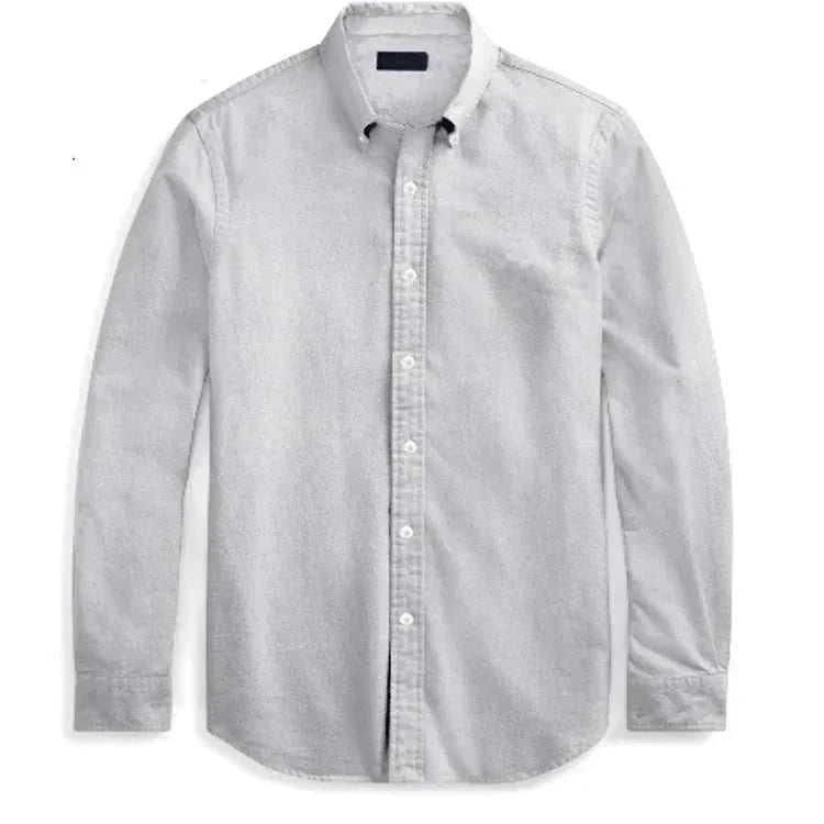 Chemise Oxford business décontractée en coton à manches longues