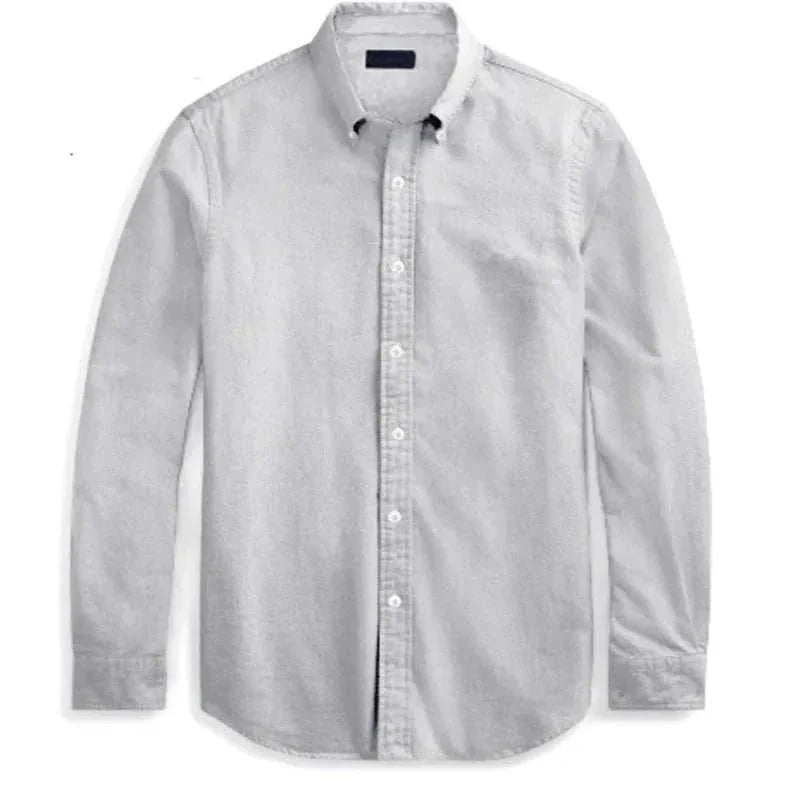 Chemise Oxford business décontractée en coton à manches longues