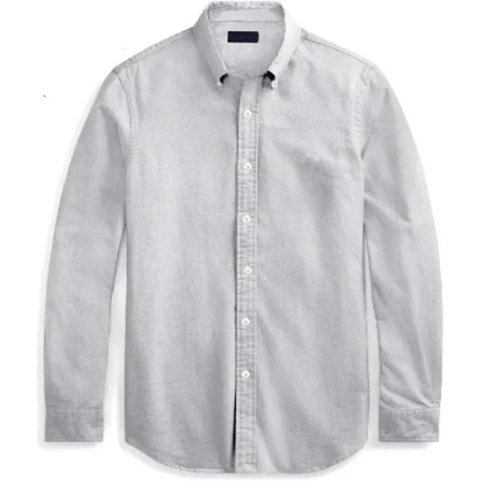 Chemise Oxford business décontractée en coton à manches longues