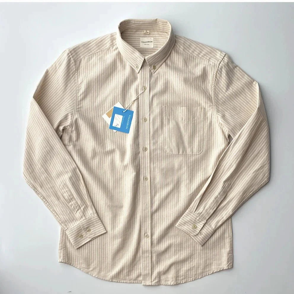 Chemise Oxford rayée pour le bureau