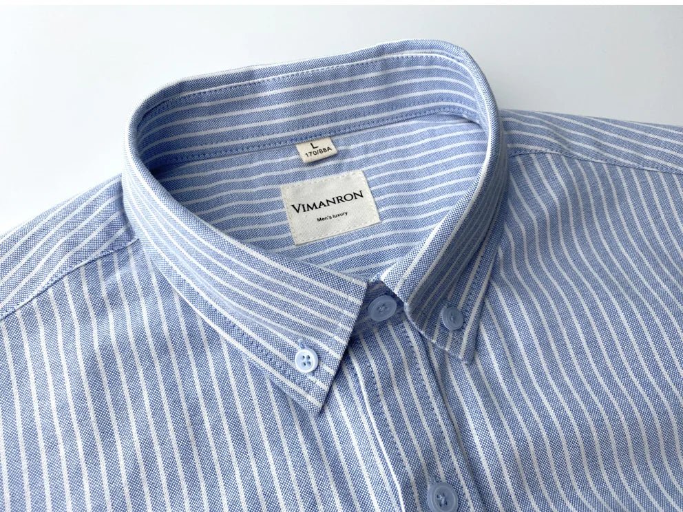 Chemise Oxford rayée pour le bureau