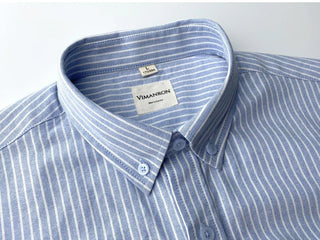 Chemise Oxford rayée pour le bureau